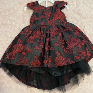 Toddler Black/Red Dress